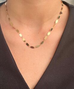 Alternative view of Colar Chapinhas - Banho Ouro 18K