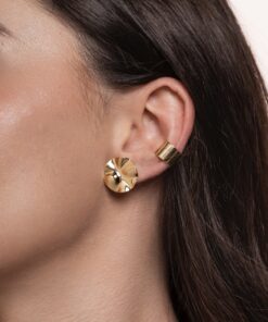 Alternative view of Piercing Fake Liso Largo - Banho Ouro 18K