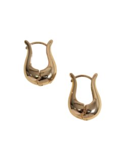 Argola Formato U - Banho de Ouro 18K