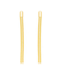 Brinco Fio Malha - Banho de Ouro 18K