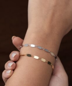 Alternative view of Pulseira Chapinhas - Banho Ouro 18K