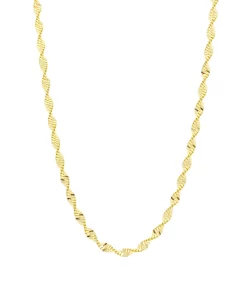 Colar Cordão Torcido - Banho Ouro 18K