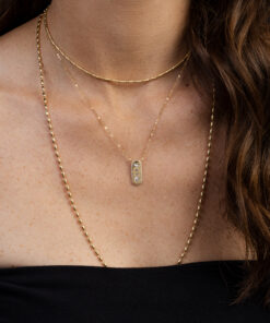 Alternative view of Colar Pingente Formatos - Banho Ouro 18K