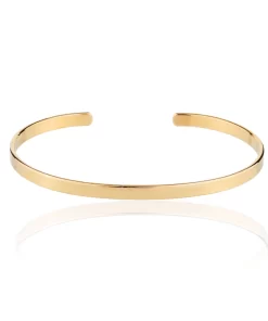 Bracelete Liso Minimalista – Banho Ouro 18K