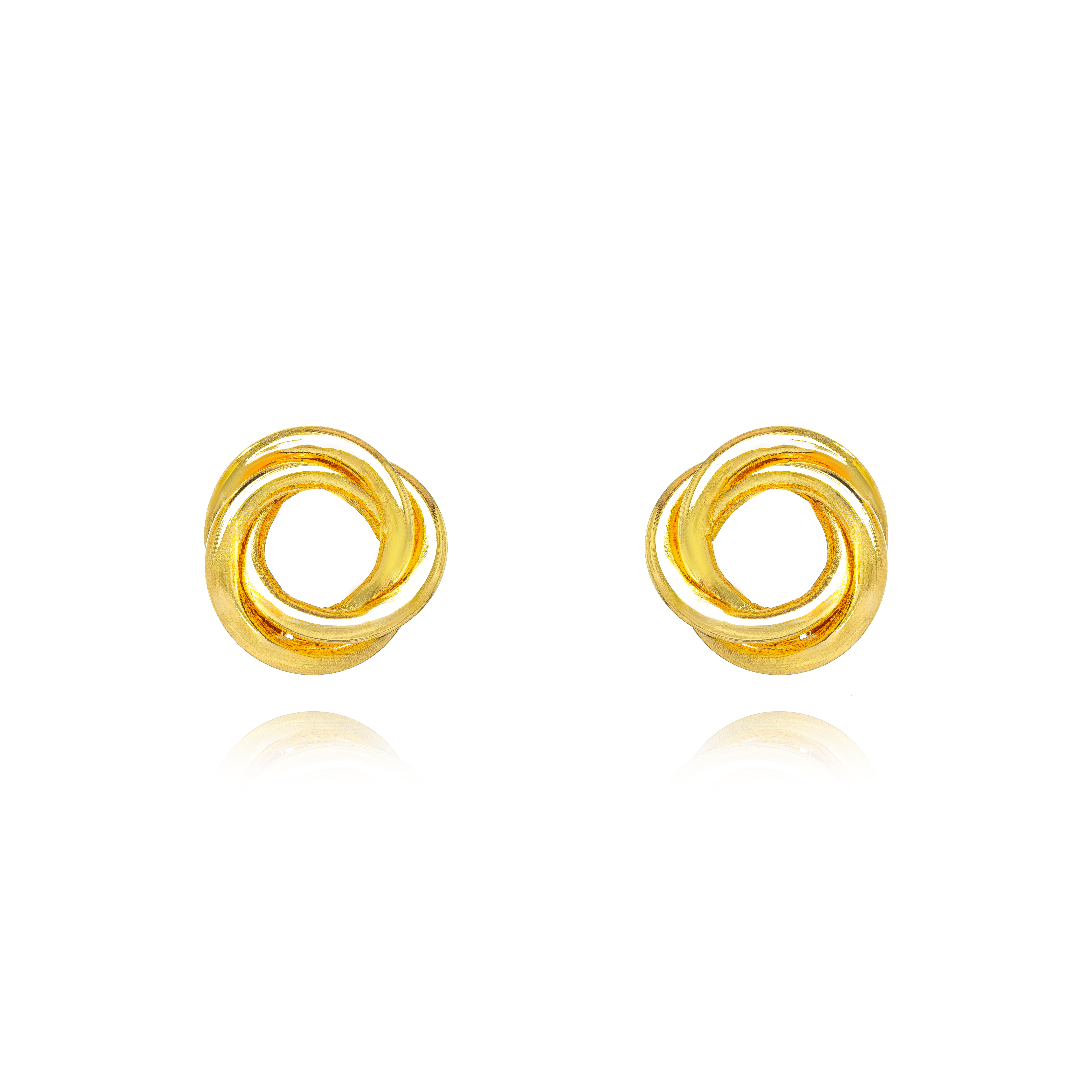 Brinco Nó – Banho Ouro 18K