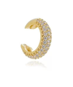 Piercing Fake Zircônias de encaixe - Banho Ouro 18K