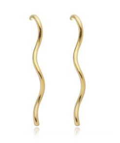 Brinco Fio Torcido – Banho Ouro 18K