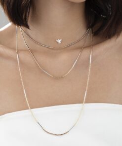 Alternative view of Colar Espírito Santo Fio Nylon –  Banho Ouro 18K