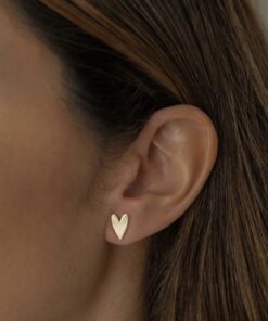 Alternative view of Brinco Heart Liso – Banho de Ouro 18K