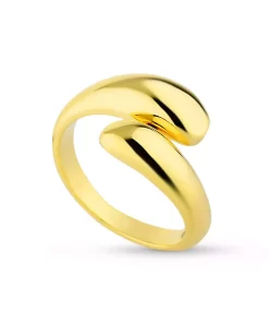 Anel Gomos Regulável – Banho de Ouro 18K