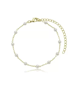 Pulseira Pérolas – Banho de Ouro 18K